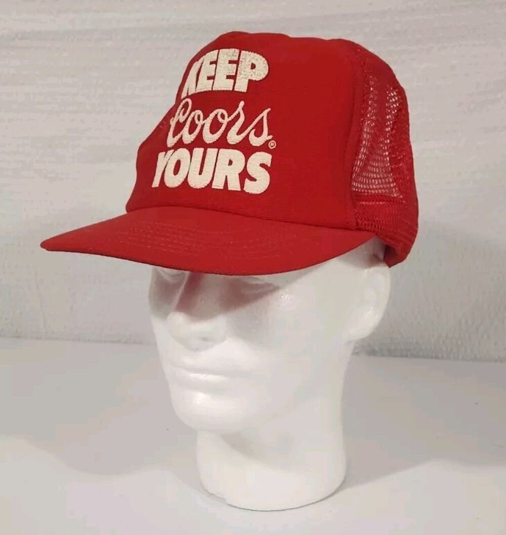 Vintage Coors Snapback Trucker Hat Cap Keep Coors Yours Snapback